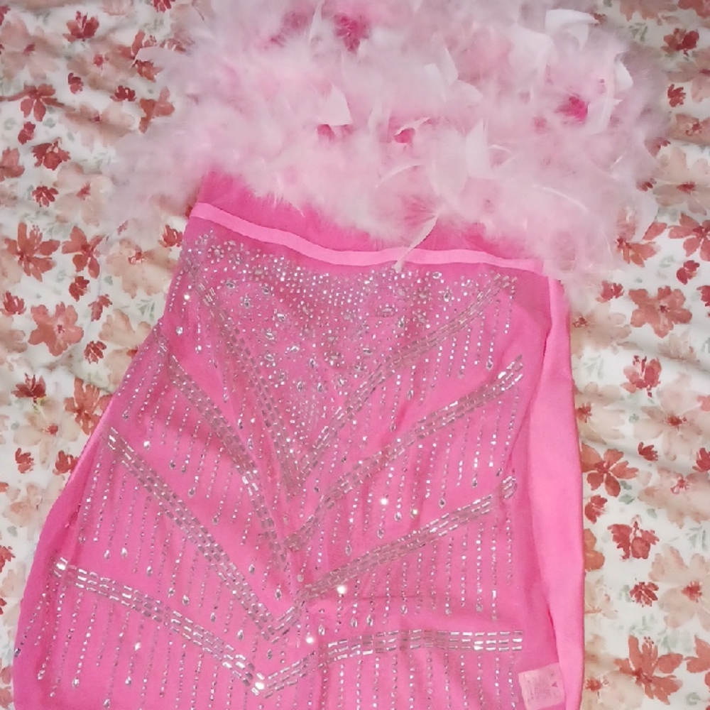 Pink Sequin Kids Costume